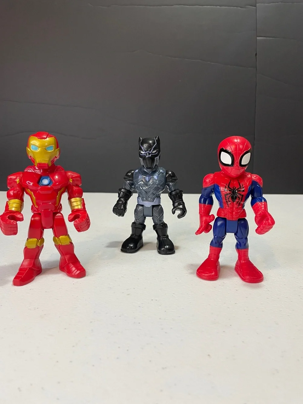 Red & Black Superhero Action Figure Set - Kids Toys